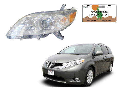 Faro Lh Toyota Sienna 2011-2014 Izquierdo/conductor