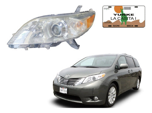 Faro Lh Toyota Sienna 2011-2014 Izquierdo/conductor