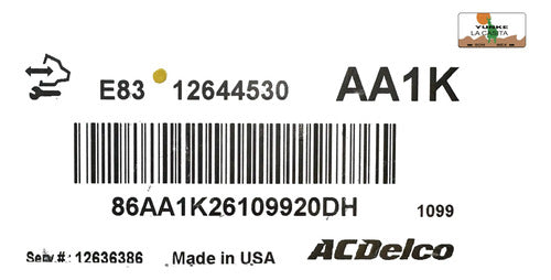 Computadora Chevrolet Cruze 1.8l A/t 2011 12644530 (aa1k)