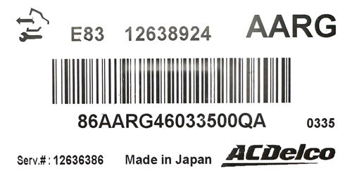 Pcm Computadora Chevrolet Aveo 1.6l 09-13 12638924 (aarg) P2