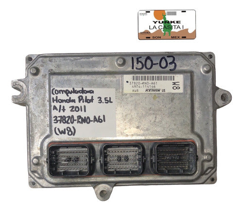 Computadora Honda Pilot 3.5l A/t 2011 37820-rn0-a61 (w8)