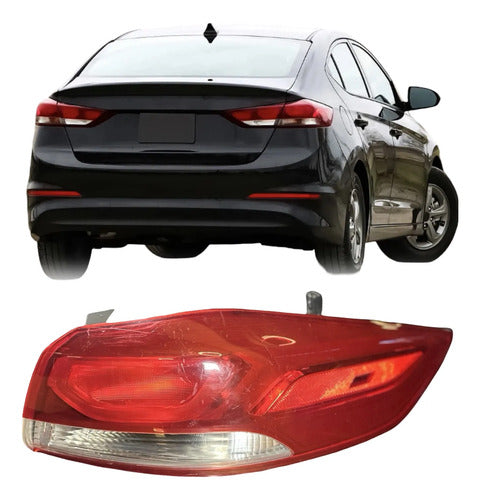 Calavera Rh Hyundai Elantra 2017-2018 92402-f30 Derecho/pasajero Rojo