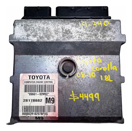 Computadora Toyota Corolla 1.8l 2008-10     89661-02m92 (m9)