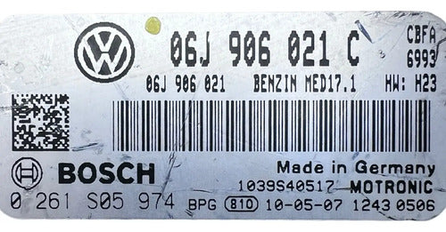 Pcm Computadora Vw Passat 2.0l Turbo 2010 06j 906 021 C P2