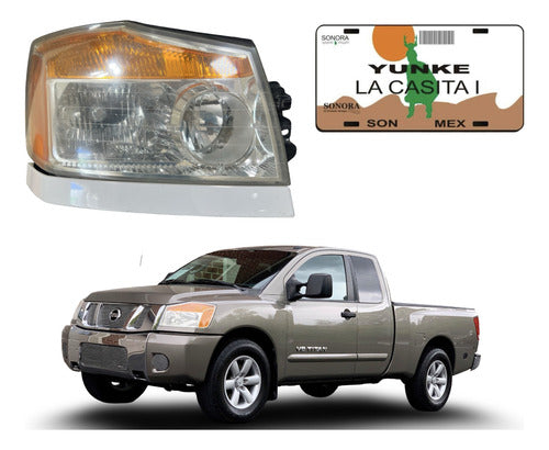 Faro Rh Nissan Titan 2008-2012 1048033 Derecho/pasajero
