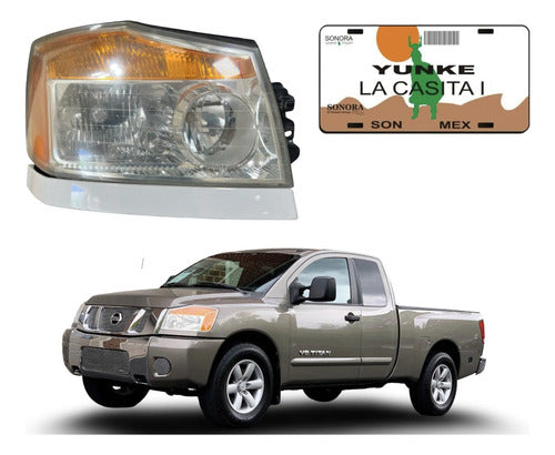 Faro Rh Nissan Titan 2008-2012 1048033 Derecho/pasajero