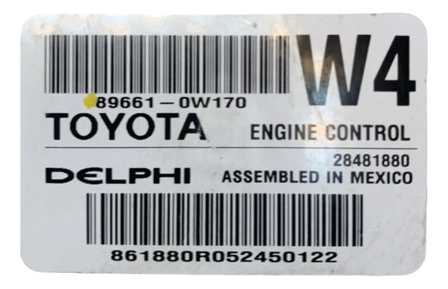 Pcm Computadora Toyota Scion Im 2016 89661-0w170 (w4)