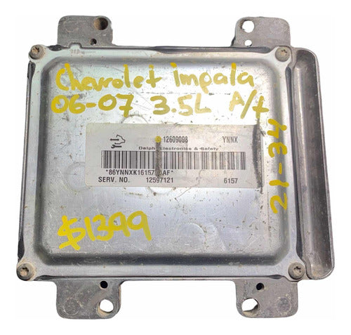Computadora Chev Impala 3.5l A/t 2006-2007 12609098 (ynnx)