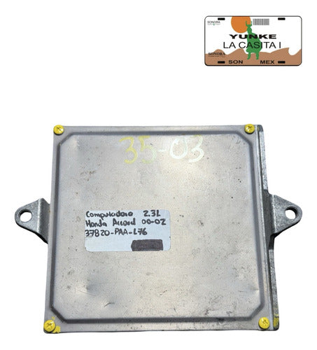 Computadora Honda Accord 2.3l 00-02 37820-paa-l76
