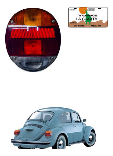 Calavera Vw Vocho 90-94 Ambos Lados Naranja