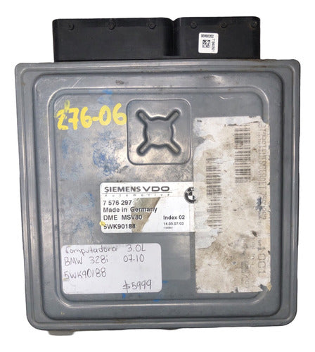 Computadora Bmw 328i 3.0l 07-10 5wk90188