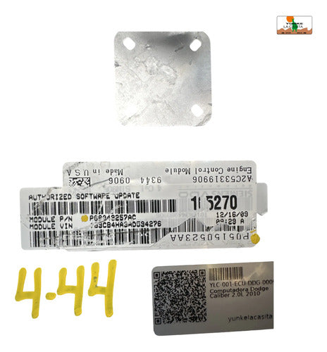 Pcm Computadora Dodge Caliber 2.0l 07-10 P05150523aa