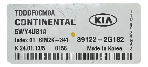Computadora Kia Forte 2.0l 11-13 39122-2g182
