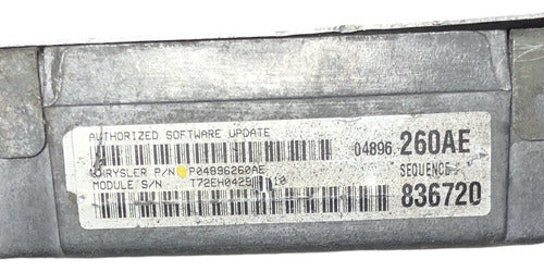 Computadora Dodge Intrepid 2.7l 1999 P04896260ae