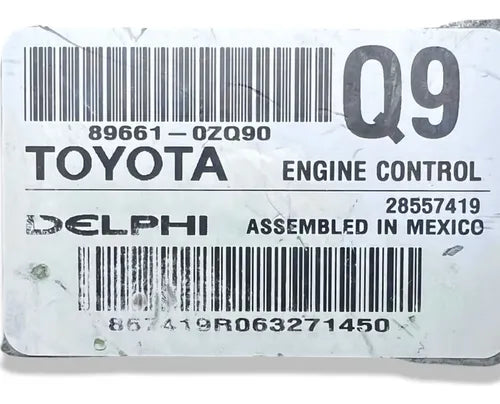 Computadora Toyota Corolla 1.8l 2017-18     89661-0zq90 (q9)
