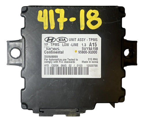 Modulo Presion Neumaticos Hyundai Sonata 2011-2014