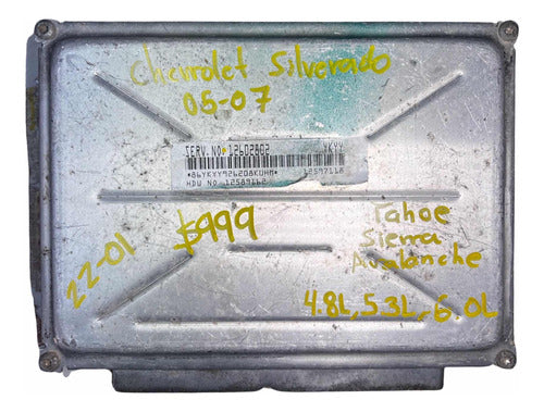 Computadora Chevrolet Silverado 2005-2007     12602802 Ykyy