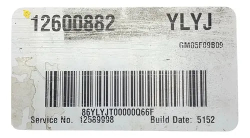 Pcm Computadora Chevrolet Cobalt 2.0l 05-06 12600882 (ylyj)