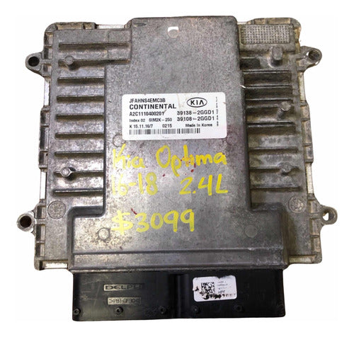 Computadora Kia Óptima 2016-2018 2.4l           39138-2ggd1