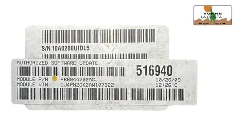 Computadora Jeep Liberty 3.7l A/t 2010 P68044702ac