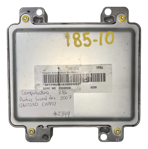 Computadora Pontiac Grand Prix 3.8l 2007 12612050 (ypru)