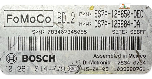 Computadora Ford Fusion 1.5l 2016 Es7a-12a650-dec