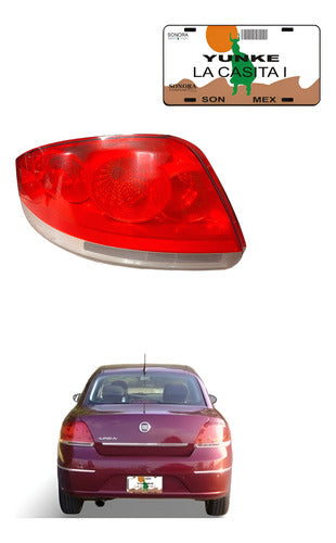 Calavera Lh Fiat Linea 2008 20200751 Izquierdo/conductor Rojo