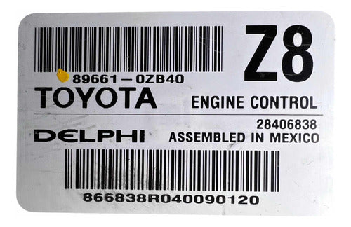 Computadora Toyota Corolla 1.8l 14-15 89661-0zb40 (z8)