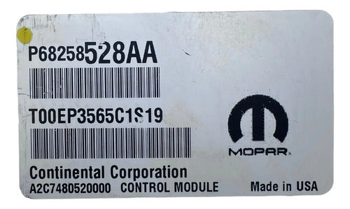 Pcm Computadora Dodge Dart 2.4l 2016 P68258528aa