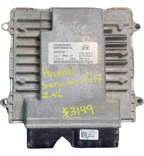 Computadora Hyundai Sonata 2.4l 2015-2017 39101-2ggk0