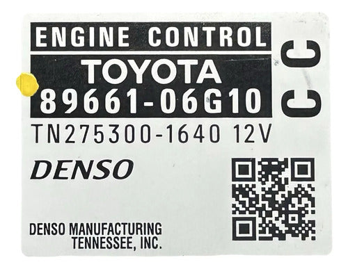 Pcm Computadora Toyota Camry 2.4l 07-09 89661-06g10 (cc)