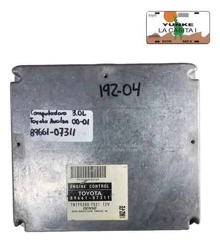 Pcm Computadora Toyota Avalon 3.0l 00-01 89661-07311