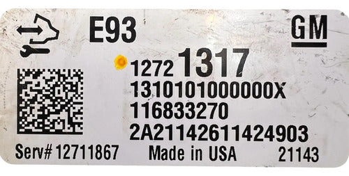 Pcm Computadora Gmc Sierra 5.3l 2021 12721317