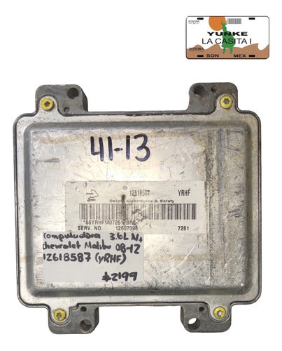 Computadora Chevrolet Malibu 3.6l A/t 08-12 12618587 (yrhf)