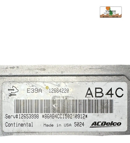 Computadora Chevrolet Malibú 2.5l 2015 12664220 (ab4c)