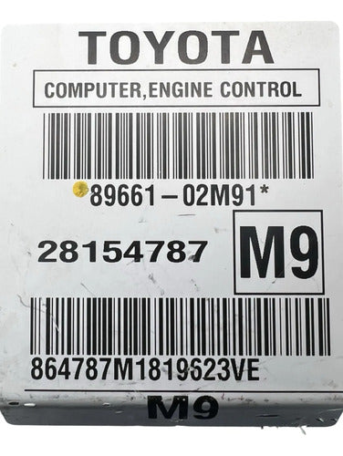 Pcm Computadora Toyota Corolla 1.8l 09-10 (m9) P1