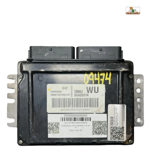 Computadora Pcm Chevrolet Matiz 1.0l 06-15 5wy5450b (wu)