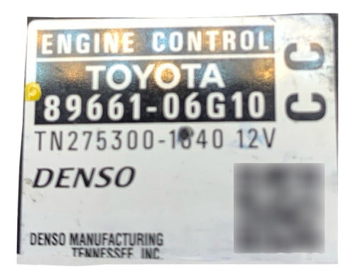 Computadora Toyota Camry 2.4l A/t 07-09 89661-06g10 (cc)