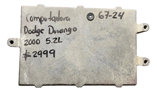Pcm Computadora Dodge Durango 5.2l 2000 P56028901ad P2