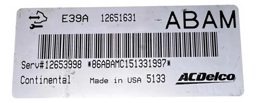 Pcm Computadora Cadillac Srx 3.6l 13-16 12651631 (abam)