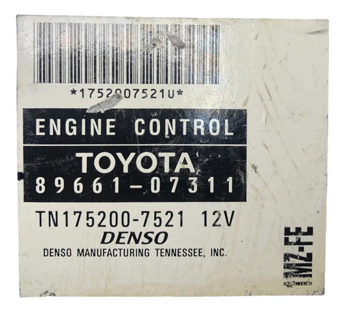 Pcm Computadora Toyota Avalon 3.0l 00-01 89661-07311