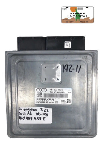 Pcm Computadora Audi A6 3.2l 06-08 4f1 907 559 E P2
