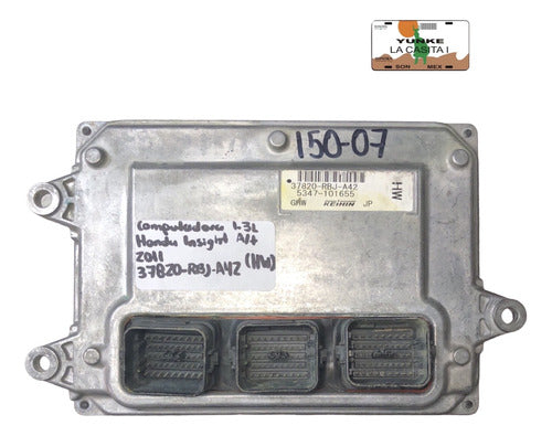 Computadora Honda Insight 1.3l A/t 2011 37820-rbj-a42 (hw)