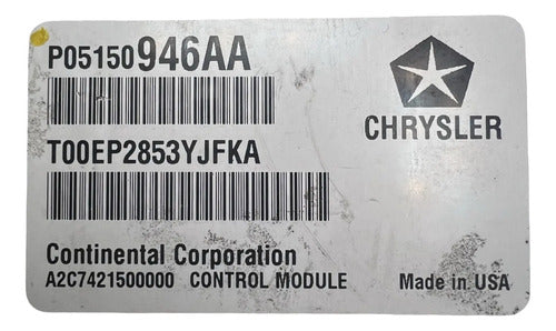 Computadora Dodge Dart 2.4l A/t 13-14 P05150946aa