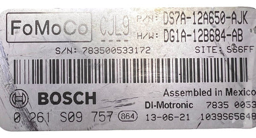 Computadora Ford Fusion 2013 1.6l Ds7a-12a650-ajk