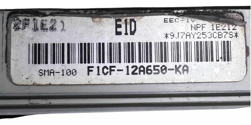 Computadora Ford Escort 1.9l 1991             F1cf-12a650-ka