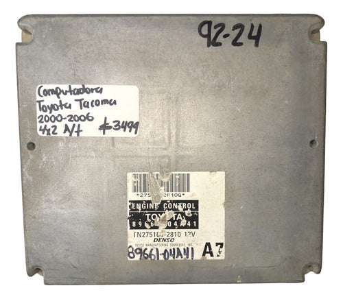 Computadora Toyota Tacoma A/t 00-06 4x2 89661-04a41