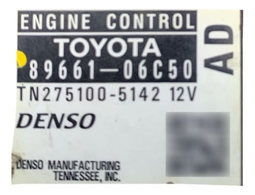 Computadora Toyota Camry 2.4l 08-10 89661-06c50 (ad)