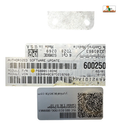 Pcm Computadora Dodge Caliber 1.8l 07-10