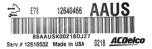Pcm Computadora Chevrolet Silverado 6.0l 11 12640466 (aaus)